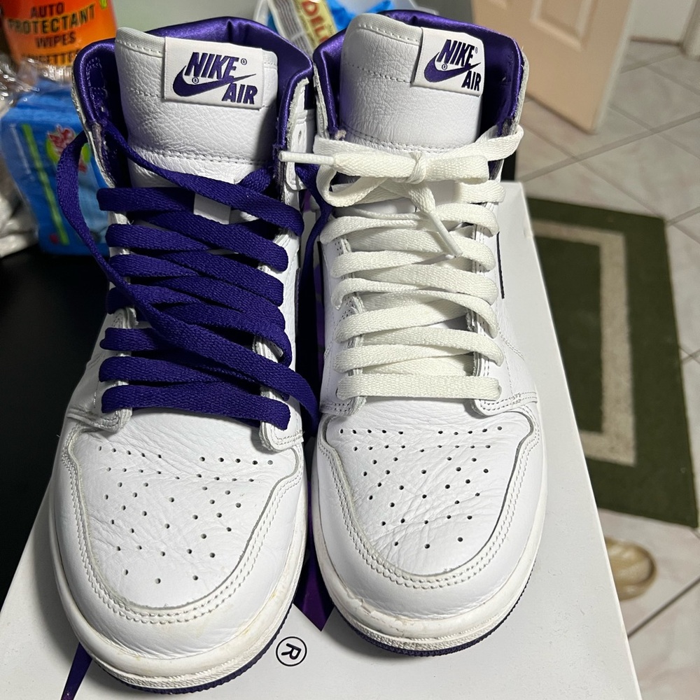 Jordan 1 High OG Court Purple womens size 7.5